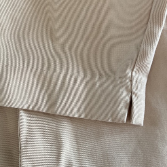 Dynamite NWOT High Waisted Paper Bag Khaki Pleated Tie Waist Trousers - Picture 5 of 5